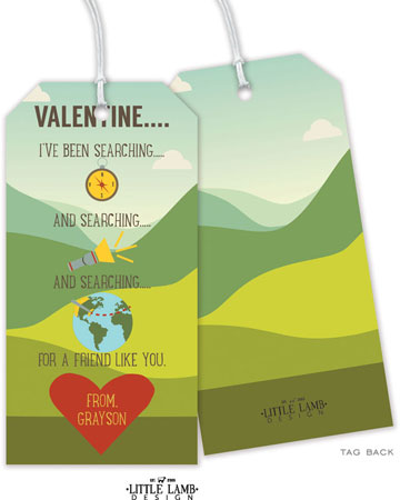 Little Lamb - Valentine's Day Hanging Gift Tags (Searching for You)